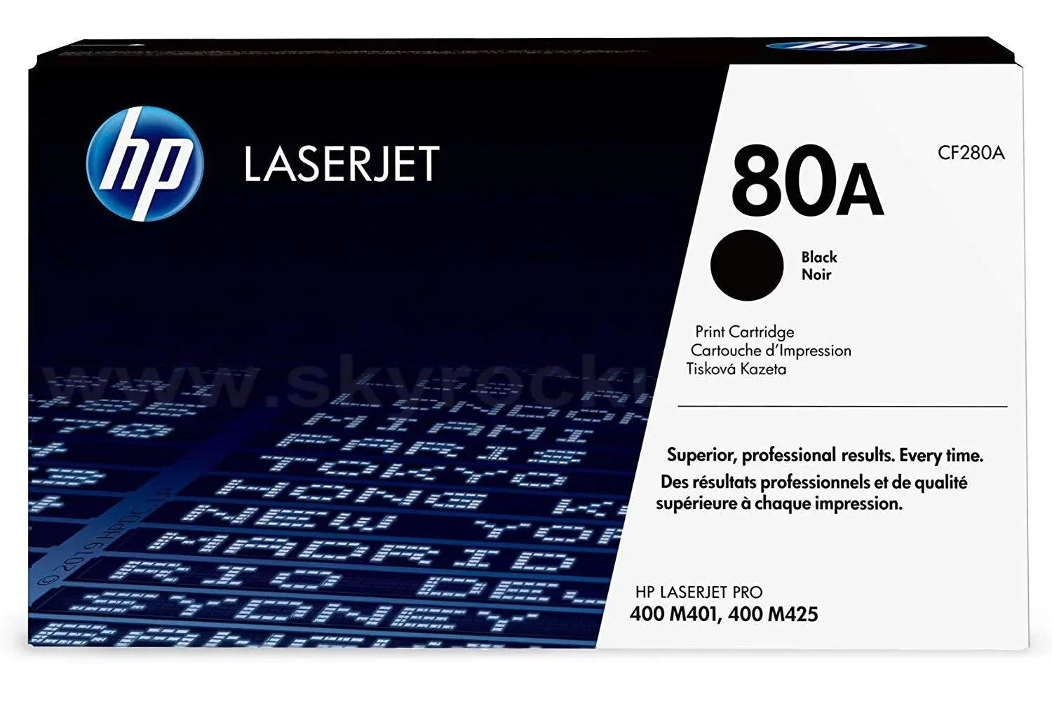 HP 80A Toner Cartridge CF280A for HP Laserjet PRo 400 M401 and MFP 425 - eBuy UAE